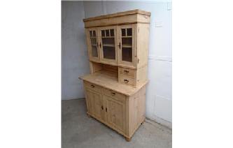 Victorian Antique /Old Pine Kitchen Dresser to Wax Image
